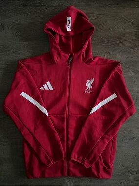 Adidas Liverpool FC Red Zip-Up Anthem Jacket